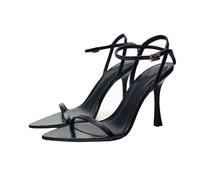 WQHPLMD Women's Pointed Peep Toe Strappy Stiletto Sandals Wedding Evening Dress Shoes
