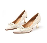 WQHPLMD Women's Pointed Stiletto Pump, High Heel Shoes Pointed, Closed Toe Slip on Dress Pumps Wedding Party Shoes Origin China