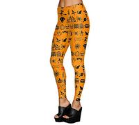WQHPLMD Women's Pumpkin Orange High Waist Yoga Tights for Running, Fitness & Workout Plus Size - Slimming and Comfortable Fit