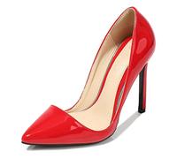 WQHPLMD Women's Pumps Pointy Shallow Mouth High Heel Artificial PU Slip on Stiletto Heels Heeled Sandals Classic Office Mannequins Catwalk Casual Shoes