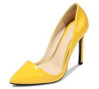 WQHPLMD Women's Pumps Pointy Shallow Mouth High Heel Artificial PU Slip on Stiletto Heels Heeled Sandals Classic Office Mannequins Catwalk Casual Shoes