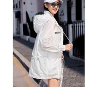 WQHPLMD Women's Short Thin Coats, Women's Spring and Autumn, Foreign Style Blouses, Summer Clothes, All-Match Sun Protection Clothing