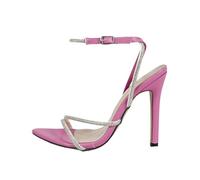 WQHPLMD Women's Stiletto Pearls Sandals Square Peep Toe Pumps Bride Wedding Party Dress Shoes 11cm