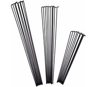 WQJZTX 36 pièces pour rayons et tétons de vélo électrique en acier inoxydable 13G 13K diamètre 2,2 mm longueur 100-300 mm J Bend Cycle Noir (230 mm)