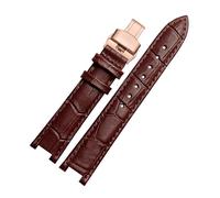WQKISS Bracelet de montre rechange en cuir for homme et femme, avec encoche, 16 mm - 22(Brown Rg,22mm 13mm)