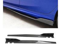 WQLTTFC Voiture Jupes Latérales pour Opel Corsa D Hatchback 2006 2007 2008 2009 2010, Jupe Latérale Séparateur Diffuseur Extension Anti-Collision Protecteur Accessoires,Bright Carbon Fiber