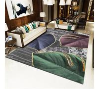 WQMMD Tapis Salon Grande Taille Decoration Enfant Home De Créateur Multicolor carré Deco Interieur Maison 180X230CM Couloir Chambre canapé décoration sûre et écologique antidérapante