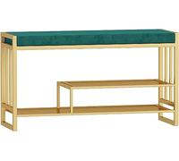 WQPMNYG Banc de Rangement pour Chaussures, étagère à Chaussures Robuste en métal, Support à 2 Niveaux pour entrée, Salon et Couloir