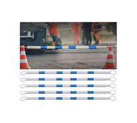 WQPMNYG Barre de cônes de signalisation Extensible et réglable de 1,2 à 1,8 m - Barrière de sécurité rétractable et Portable pour parkings, Utilisation intérieure/extérieure (20 pièces)