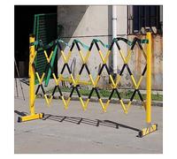 WQPMNYG Barrière de sécurité, barrière métallique Extensible Industrielle avec roulettes - Barrière de sécurité routière rétractable pour la Construction, l'isolement des Routes et Le contrôle des f
