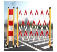 WQPMNYG Barrière de sécurité, clôture de Circulation rétractable - Barrière d'isolement routière Portable, Garde-Corps de sécurité Pliable pour la Construction et l'entretien, glissière de sécurité