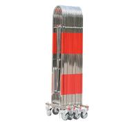 WQPMNYG Barrière de sécurité rétractable pour la Gestion du trafic - Portable et Durable avec Roues - Installation Facile pour Une sécurité renforcée dans Les entrepôts, Les Parcs et Les garages