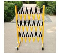 WQPMNYG Barrière Mobile Extensible et Portable sur roulettes, barrière de sécurité Industrielle Pliable avec Bandes réfléchissantes pour la Gestion des foules, Les événements, Les Chantiers et la ci