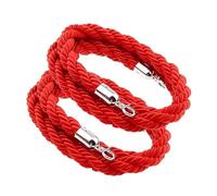 WQPMNYG Corde de Poteau rétractable avec Crochets argentés, barrière de File d'attente VIP, contrôle des foules pour événements, théâtres, hôtels, Longueur 185 cm