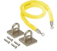 WQPMNYG Corde de Velours Murale, barrière Suspendue avec kit de 2 Crochets muraux, Poteau de Guidage, Corde VIP pour la Gestion des Files d'attente, Tapis Rouge, cinémas, événements, 90 cm à 4 m (J2