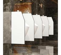 WQPMNYG Écran d'urinoir, cloison de séparation pour Toilettes publiques, Panneau déflecteur d'urinoir, cloison d'urinoir avec raccords en Acier Inoxydable, écran de confidentialité pour ur