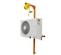 WQPMNYG Ensemble d'outils de Levage pour l'installation de climatiseurs : kit de Grue de Levage d'une capacité de 550 LB avec treuil Manuel de 1 200 LB. Équipement Essentiel pour Une Insta