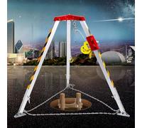 WQPMNYG Kit trépied de Sauvetage d'urgence - Système de Protection antichute pour espaces confinés, capacité de 544/816/1179 kg, Comprend Un treuil de 20/30 m et des équipements de sécurit