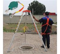 WQPMNYG Kits antichute, système de Levage et de Sauvetage par treuil, kit trépied de Sauvetage 1200 LB / 1800 LB / 2600 LB avec treuil et Protection antichute, trépied rétractable pour ESP