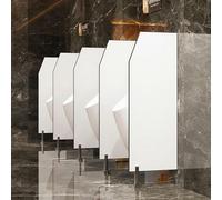 WQPMNYG Panneau déflecteur d'urinoir, cloison d'urinoir avec raccords en Acier Inoxydable, écran déflecteur d'urinoir, cloison de séparation Murale pour Toilettes publiques, écran de confi