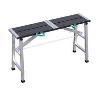 WQPMNYG Plateforme de Travail Pliable et réglable en Hauteur - Échelle et Banc d'échafaudage Portables en Acier au Carbone Robuste, capacité de 300 kg, Multi-usages et réglable en Hauteur pour proje