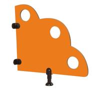 WQPMNYG Séparateur d'urinoir Mignon, cloison de Toilette pour Enfants, cloison de confidentialité pour urinoir au Sol, cloison d'urinoir pour Hommes, pour hôtel, Maternelle (Orange, 70 x 6