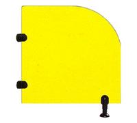 WQPMNYG Séparateur d'urinoir pour Enfants, cloison de séparation pour urinoir au Sol, séparateur d'intimité coloré, pour écoles/Jardins d'enfants/centres commerciaux (Jaune, 40 x 90 cm)