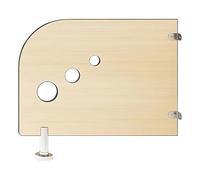 WQPMNYG Séparateur d'urinoir pour Toilettes, cloison d'urinoir pour Enfants avec Pieds de Support, cloison d'intimité au Sol, pour écoles/Jardins d'enfants (3 pièces, 80 x 60 cm)