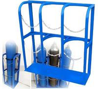 WQPMNYG Support de Bouteille avec chaîne, Support de Rangement Fixe Robuste pour Bouteilles d'oxygène en Atelier ou en Laboratoire