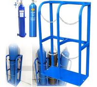 WQPMNYG Support de Bouteille avec chaîne, Support de Rangement Fixe Robuste pour Bouteilles d'oxygène en Atelier ou en Laboratoire