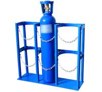 WQPMNYG Support de Rangement pour Bouteilles de gaz Azote - Fixation Murale/au Sol pour Bouteilles de CO2 et d'O2 de 8/9/10 L, vis incluses, Support Durable pour Bouteilles d'oxygène pour cliniques