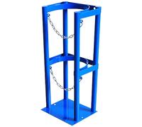 WQPMNYG Support de Rangement pour Bouteilles de gaz Azote - Support Mural/au Sol pour Bouteilles de CO2 et O2 de 8/9/10 L, vis incluses, idéal pour Les cliniques et l'usage médical (25 x 22 x 60 cm)