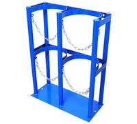 WQPMNYG Support de Rangement pour Bouteilles de gaz Azote - Support Mural/au Sol pour Bouteilles de CO2 et d'O2 de 8/9/10 L, vis incluses, Support pour Bouteilles d'oxygène pour cliniques (45 x 22 x