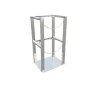 WQPMNYG Support pour Bouteilles d'oxygène - Chariot de Rangement Mobile avec Double chaîne de sécurité pour Une Organisation sécurisée des ateliers, hôpitaux et laboratoires