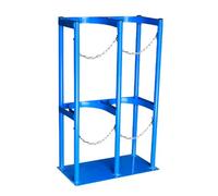 WQPMNYG Support Robuste pour Bouteilles de gaz, Rack en Acier de 40 L pour Bouteilles d'oxygène, Dispositif Anti-basculement pour la sécurité en Atelier et en Laboratoire, Solution de Rangement Fixe
