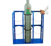 WQPMNYG Support Robuste pour Bouteilles d'oxygène - Porte-Bouteilles de gaz en Acier, étagère Fixe pour Atelier et Garage, Dimensions : 95 x 30 x 100 cm (37,4 x 11,8 x 39,4 Pouces)
