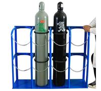 WQPMNYG Support Robuste pour Bouteilles d'oxygène, Porte-Bouteilles en Acier pour Atelier et Garage, étagère Fixe réglable, Compatible avec Les Bouteilles de 24 cm (9,4 Pouces), Dimensions : 115 x 3