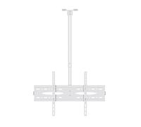 WQPMNYG Support TV Mural inclinable et pivotant, réglable, Compatible avec écran Plat LCD de 40 à 60 Pouces, Deux méthodes d'installation : Plafond et Mur, Blanc, 12 m