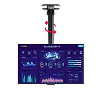 WQPMNYG Support TV Mural, inclinable et pivotant, Rotation à 360°, Compatible avec Les téléviseurs de 26 à 55 Pouces, Max. 400 x 400 mm, 4 m
