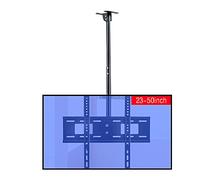 WQPMNYG Support TV, Support Mural Universel pour téléviseur, Support de Plafond, inclinable et pivotant, pour téléviseurs de 23 à 50 Pouces, Max. 400 x 400 mm, 0,5 à 2,4 m
