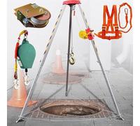 WQPMNYG Trépied de Sauvetage réglable pour espaces confinés, système de Protection antichute avec câble/palan pour Le relevage des égouts, idéal pour la sécurité routière dans Les Regards