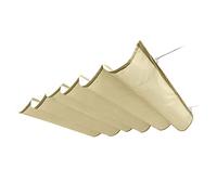 WQPMNYG Voile d'ombrage imperméable et rétractable, Toile d'ombrage en Forme de U, Couverture de Store à 90%, Filet d'ombrage ondulé, avec Accessoires, pour Cour, Jardin, Patio, Couleur : Blanc (1,