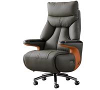WQQYU6HKF Président exécutif Chaise de Bureau électrique en Cuir avec Massage inclinable adaptée à la Salle d'étude, Assise Confortable Long Terme Bureau à Domicile