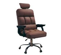 WQQYU6HKF Président exécutif Chaise de Bureau exécutive en Cuir PU, Chaise d'ordinateur, Hauteur réglable, Roues pivotantes Bureau à Domicile(Bruin)