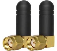 WQS-2 Pack Mini Antenne WiFi avec Prise RP-SMA Antenne Externe Omnidirectionnelle Bi-Bande 5,8/2,4GHz 3dBi Antenne Amplificateur de Signal pour Routeur, Carte PCIe, Caméra sans Fil, Carte Mère
