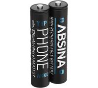 Wqs-2x Aaa Batterie Gigaset 800 Mah Nimh 1,2v - Piles Pour Téléphone Gigaset Batteries, Pile Pour Telephone Fixe Sans Fil - Compatible Avec A400 A415 As405 A510 As690 C430 C530hx E560 Cl660hx