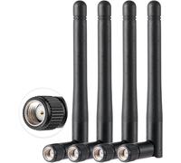 WQS-4PCS Double Bande WiFi Antenne 2.4GHz 5GHz 5.8GHz 3dBi MIMO RP-SMA Mâle pour WiFi Router Wireless LAN Card PCIe Card Router Video Surveillance Monitor