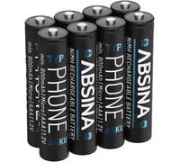 Wqs-8x Aaa Batterie Gigaset 800 Mah Nimh 1,2v - Piles Pour Téléphone Gigaset Batteries, Pile Pour Telephone Fixe Sans Fil - Compatible Avec A400 A415 As405 A510 As690 C430 C530hx E560 Cl660hx