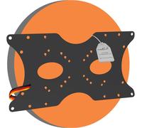 WQS-Adaptateur Vesa, Plaque d'adaptation Universelle 50x50 à 400x200 mm, pour Moniteur, TV, téléviseur, écran, Support, Support Mural, Noir