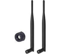 WQS-Antenne WiFi 6dBi MIMO RP-SMA Bi-Bande 2.4GHz 5.8GHz Omnidirectionnelle pour Carte Mere ASUS MSI Gigabyte ASRock Biostar PC Caméra Sécurité IP Routeur WiFi Carte PCIE Réseau sans Fil,2 Paquets